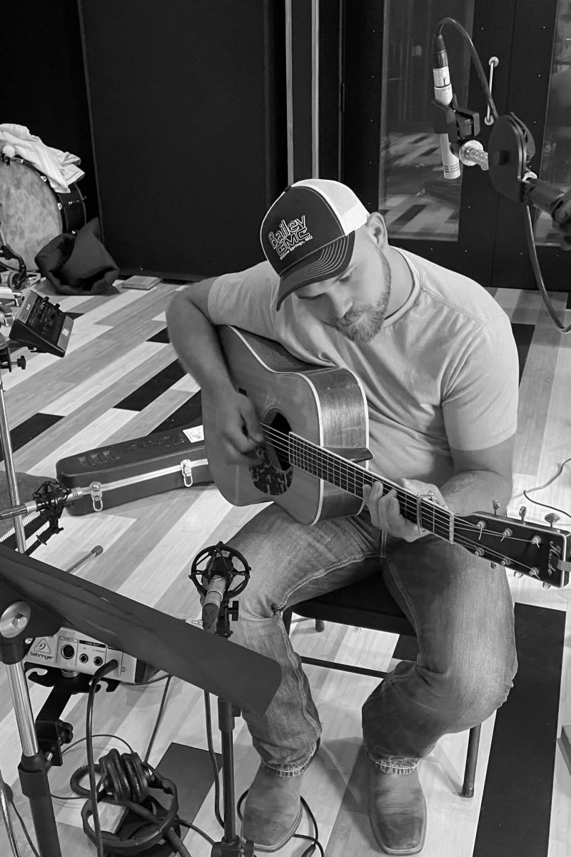 Guitar record session